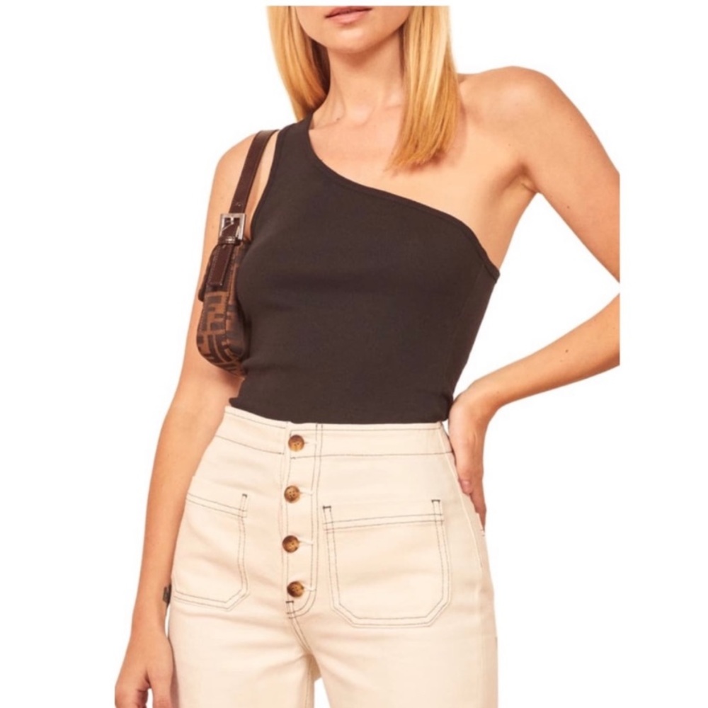 One shoulder Reformation tank